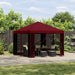 Foișor 3 x 3 m Burgundy Poliester și oțel 190 gsm - WALTI WALTI