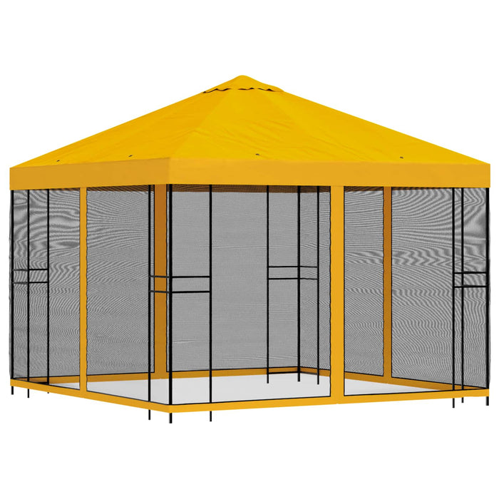 Foișor de grădină cu pereți laterali 3 x 3 m Galben - WALTI WALTI