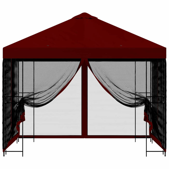 Foișor de grădină cu pereți laterali 3 x 3 m Burgundy - WALTI WALTI