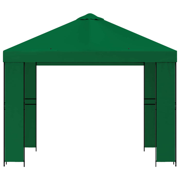 Foișor 3 x 3 m Verde Poliester și oțel 190 - WALTI WALTI