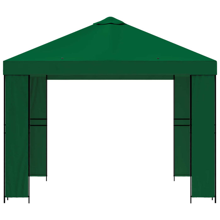 Foișor 3 x 3 m Verde Poliester și oțel 190 - WALTI WALTI
