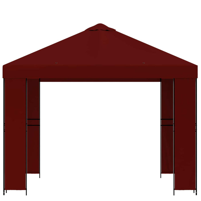 Foișor 3 x 3 m Burgundy Poliester și oțel 190 - WALTI WALTI