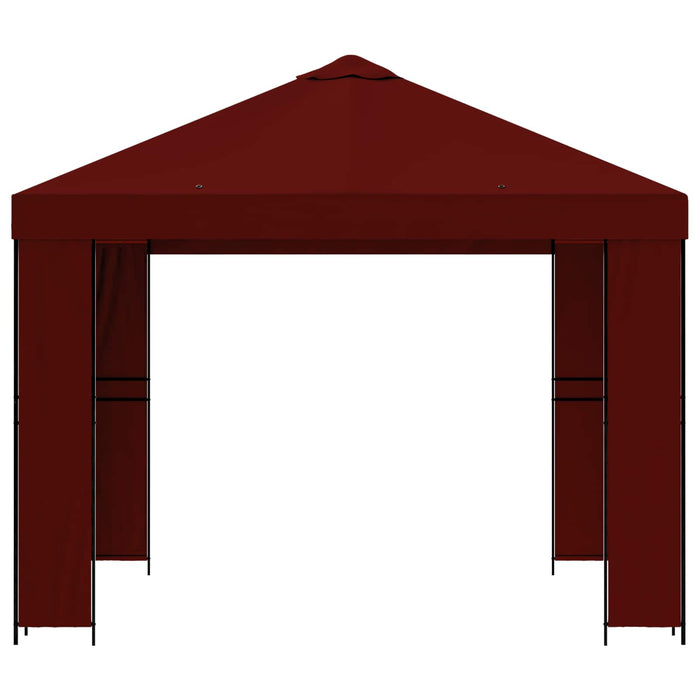 Foișor 3 x 3 m Burgundy Poliester și oțel 190 - WALTI WALTI