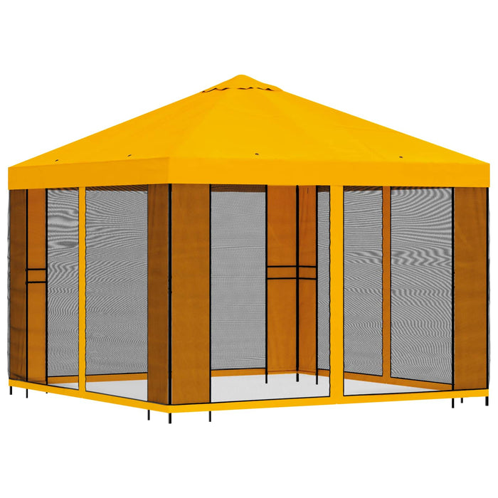 Foișor de grădină cu pereți laterali 3 x 3 m Galben - WALTI WALTI