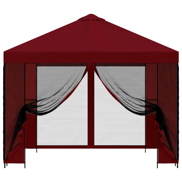 Foișor de grădină cu pereți laterali 3 x 3 m Burgundy - WALTI WALTI