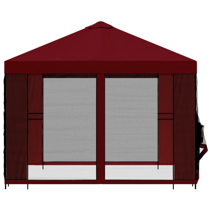 Foișor de grădină cu pereți laterali 3 x 3 m Burgundy - WALTI WALTI