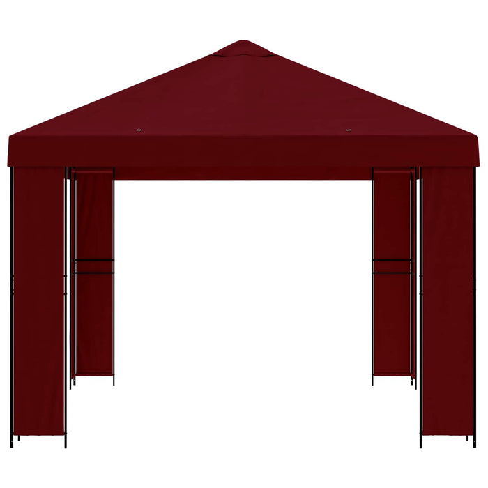Foișor 4 × 3 m Burgundy Poliester și oțel 190 - WALTI WALTI