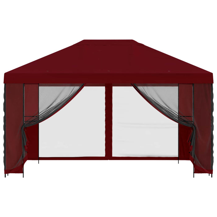 Foișor de grădină cu pereți laterali 4 × 3 m Burgundy - WALTI WALTI