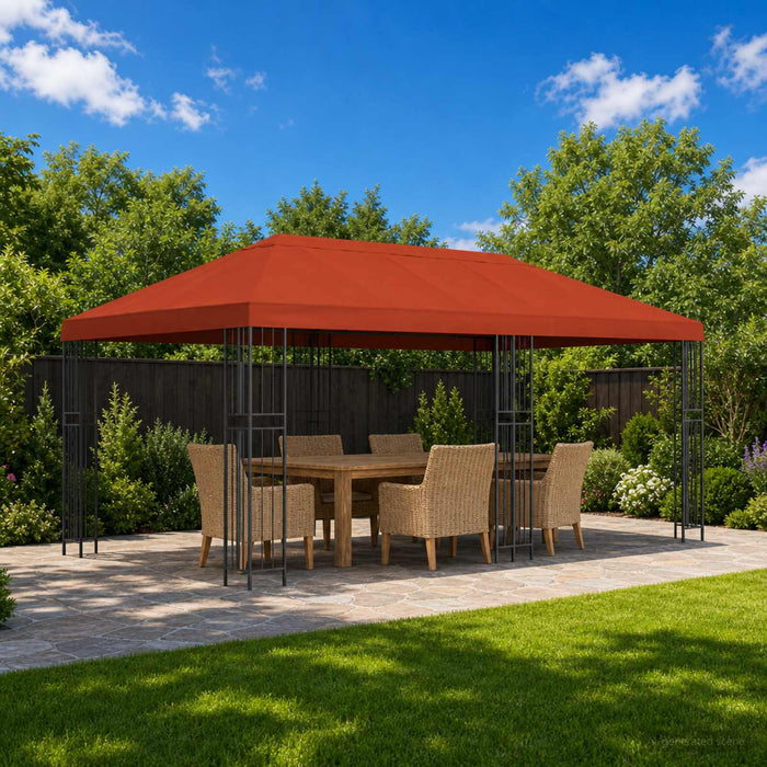 Husă pentru copertina foișorului 6 x 3 m Terracota Poliester WALTI