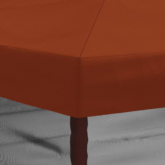 Copertină pentru Foișor cu Perete laterale 6 x 3 m Terracota WALTI