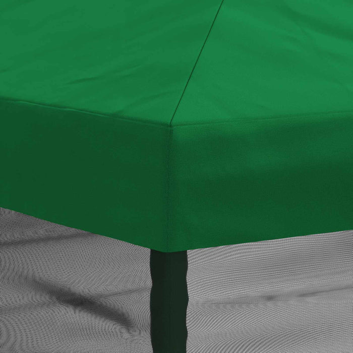 Copertină pentru Foișor cu Perete laterale 6 x 3 m Verde WALTI
