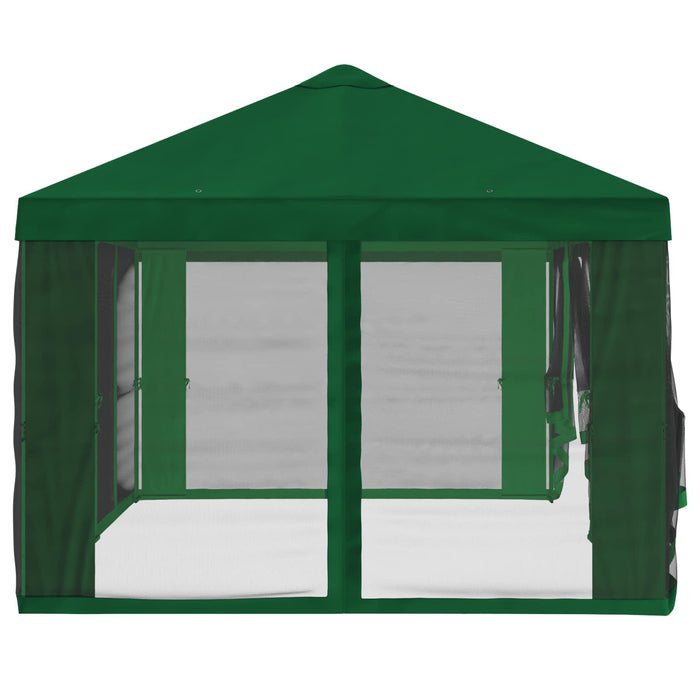 Copertină pentru Foișor cu Perete laterale 6 x 3 m Verde WALTI