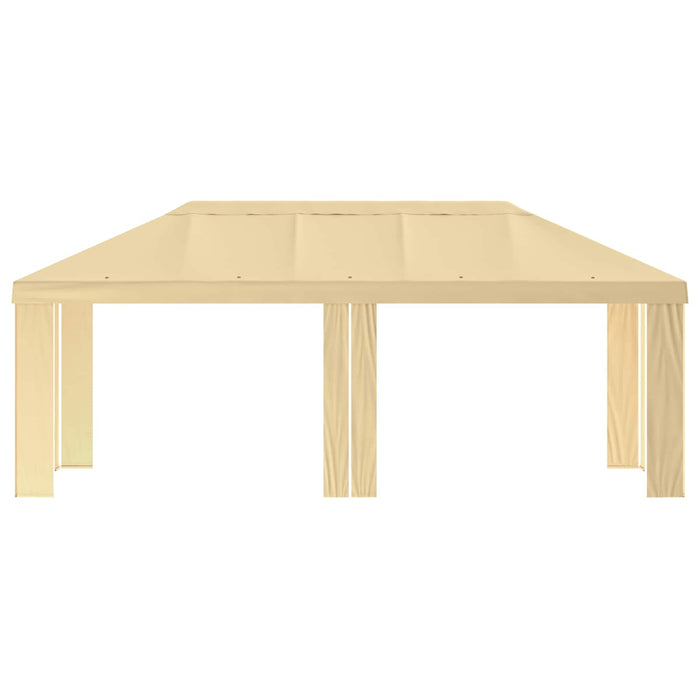 Copertină pentru Gazebo 6 x 3 m Crem Poliester 190 gsm WALTI