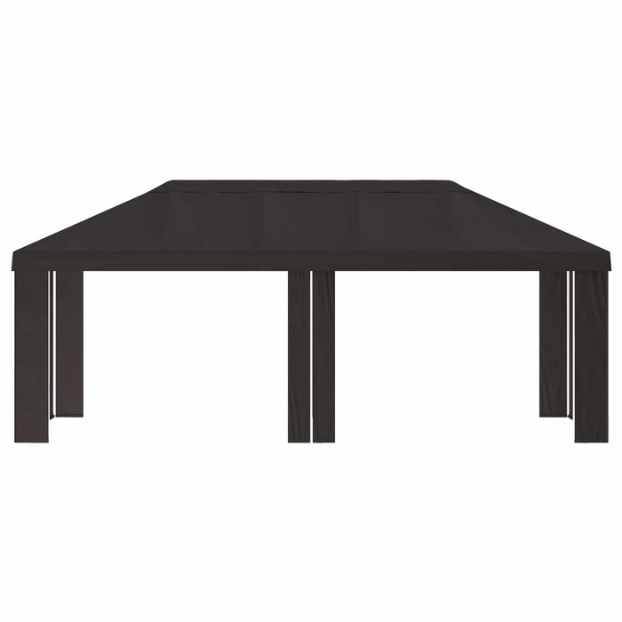 Copertină pentru Gazebo 6 x 3 m Antracit Poliester 190 gsm WALTI