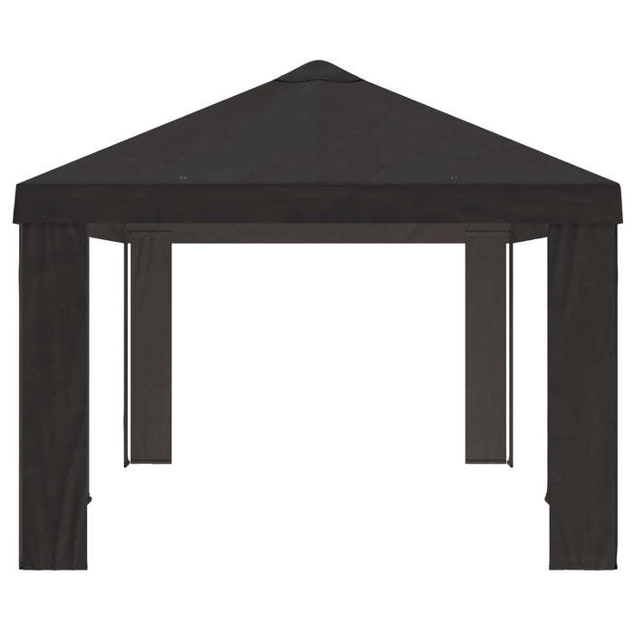 Copertină pentru Gazebo 6 x 3 m Antracit Poliester 190 gsm WALTI