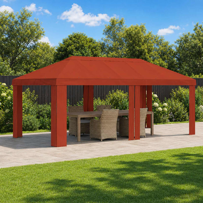 Copertină pentru Gazebo 6 x 3 m Terracota Poliester 190 gsm WALTI