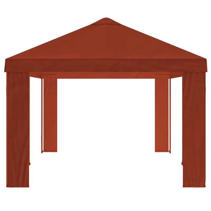 Copertină pentru Gazebo 6 x 3 m Terracota Poliester 190 gsm WALTI