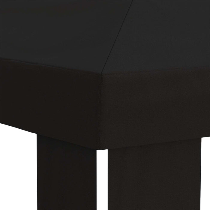 Copertină pentru Gazebo 6 x 3 m Negru Poliester 190 gsm WALTI