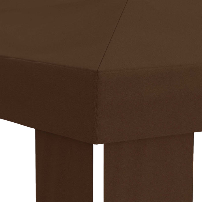 Copertină pentru Gazebo 6 x 3 m Maro Poliester 190 gsm WALTI