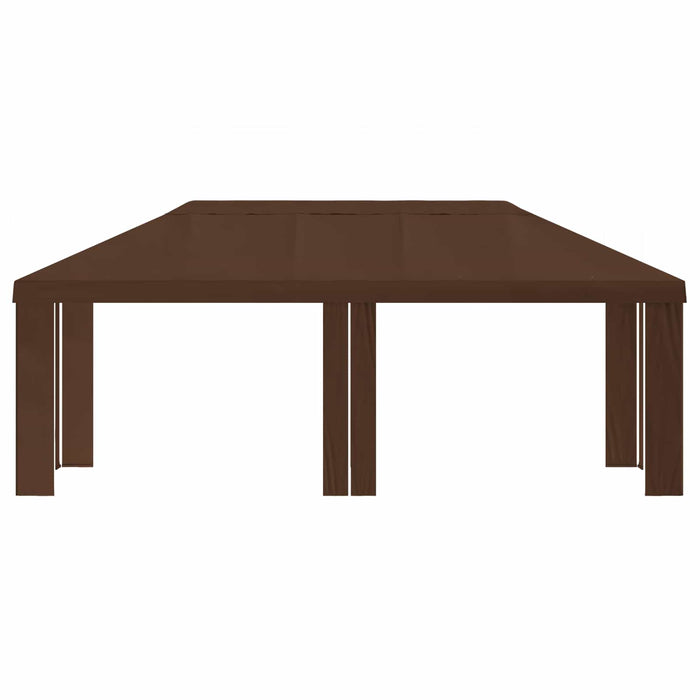 Copertină pentru Gazebo 6 x 3 m Maro Poliester 190 gsm WALTI