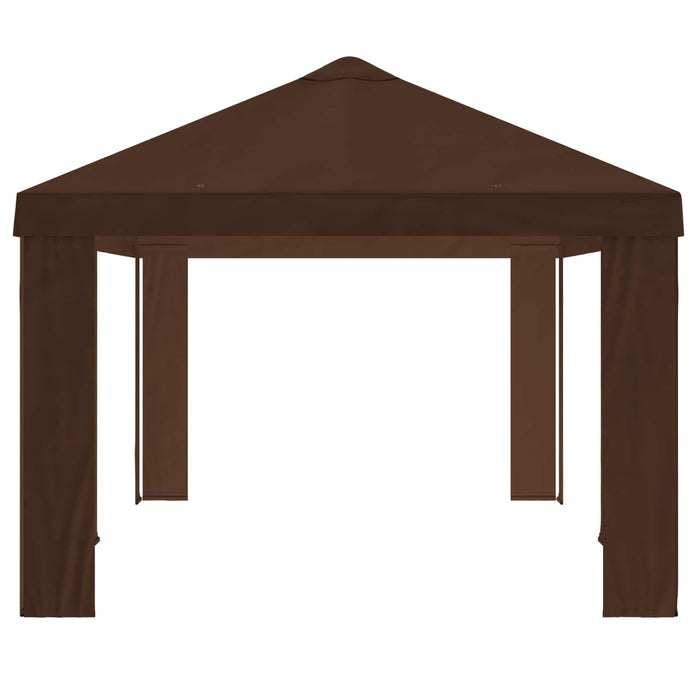 Copertină pentru Gazebo 6 x 3 m Maro Poliester 190 gsm WALTI