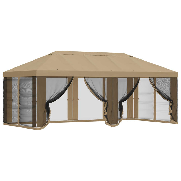 Copertină pentru Foișor cu Perete laterale Bej 600,5 x 300,5 cm WALTI