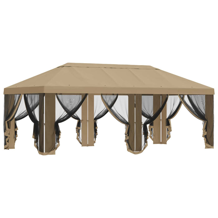 Copertină pentru Foișor cu Perete laterale Bej 600,5 x 300,5 cm WALTI