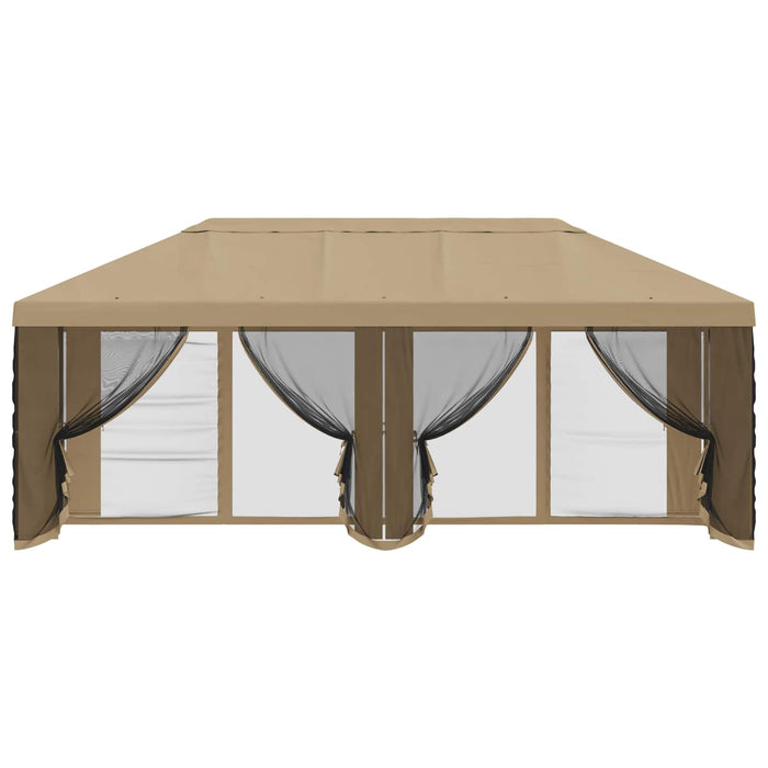 Copertină pentru Foișor cu Perete laterale Bej 600,5 x 300,5 cm WALTI