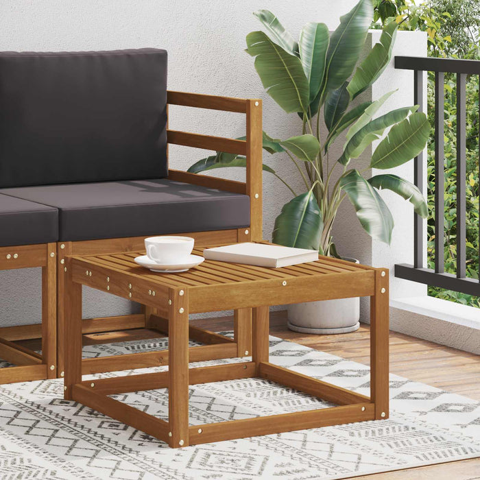 Masă de exterior Lemn Solid de Acacia natural 59 x 59 x 37 cm - WALTI WALTI