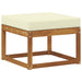 Taburet pentru exterior Lemn Solid de Acacia natural - WALTI WALTI