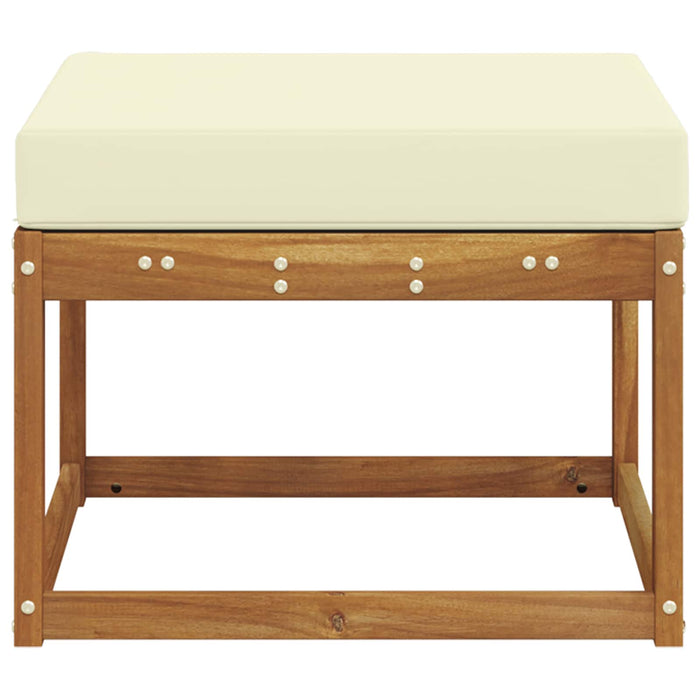 Taburet pentru exterior Lemn Solid de Acacia natural - WALTI WALTI