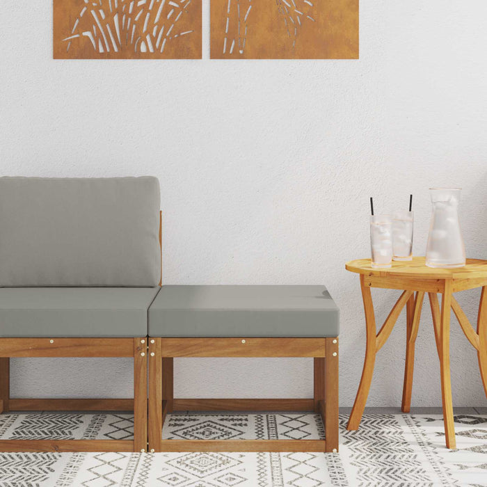 Taburet pentru exterior Lemn Solid de Acacia natural - WALTI WALTI