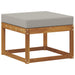 Taburet pentru exterior Lemn Solid de Acacia natural - WALTI WALTI