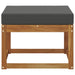Taburet pentru exterior Lemn Solid de Acacia natural - WALTI WALTI