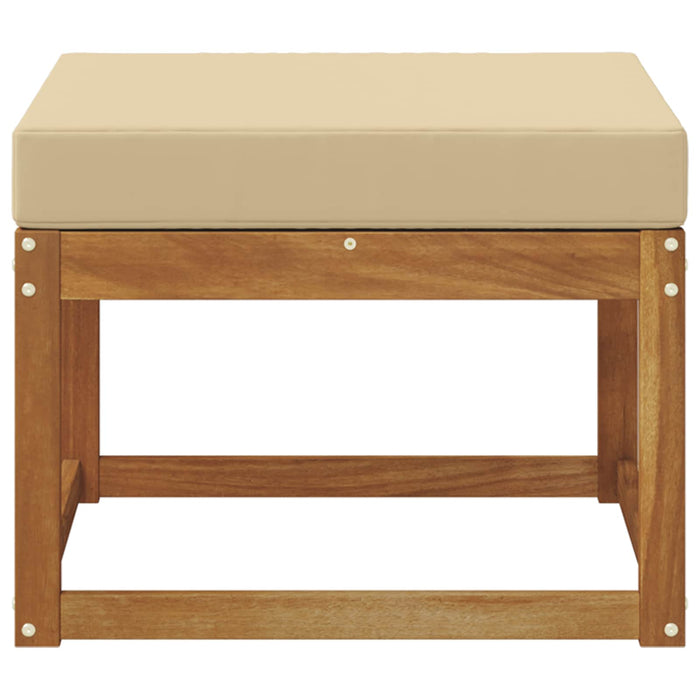 Taburet pentru exterior Lemn Solid de Acacia natural - WALTI WALTI