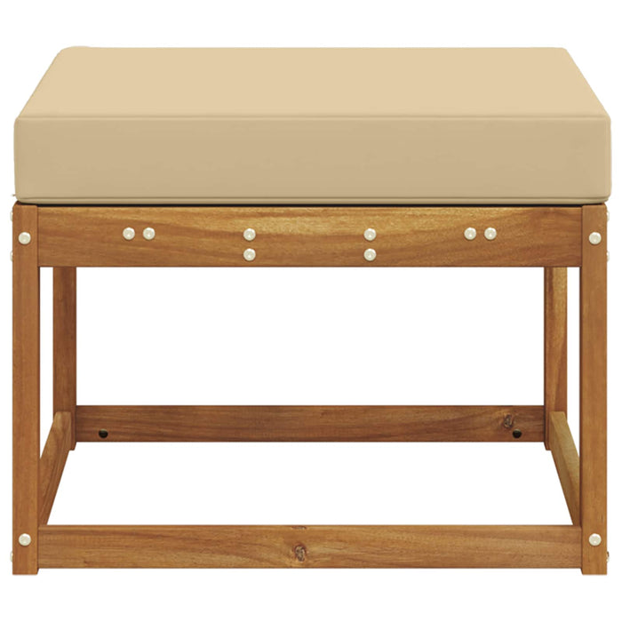 Taburet pentru exterior Lemn Solid de Acacia natural - WALTI WALTI