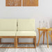 Canapea Medie pentru Exterior Lemn Solid de Acacia natural - WALTI WALTI