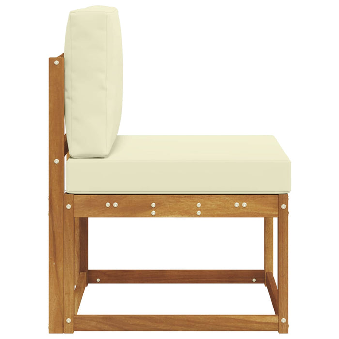 Canapea Medie pentru Exterior Lemn Solid de Acacia natural - WALTI WALTI