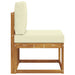 Canapea Medie pentru Exterior Lemn Solid de Acacia natural - WALTI WALTI