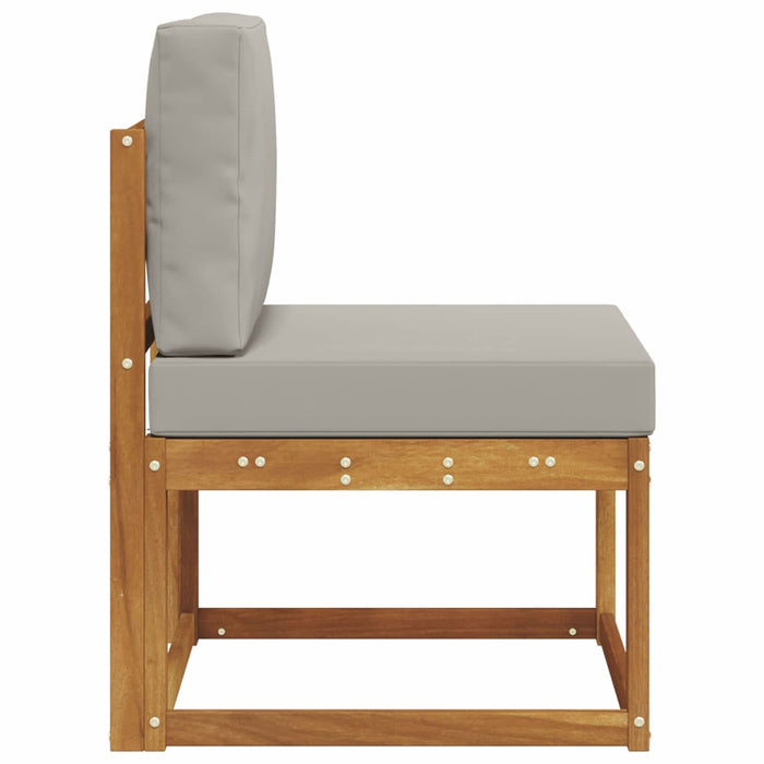 Canapea Medie pentru Exterior Lemn Solid de Acacia natural - WALTI WALTI