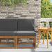 Canapea Medie pentru Exterior Lemn Solid de Acacia natural - WALTI WALTI