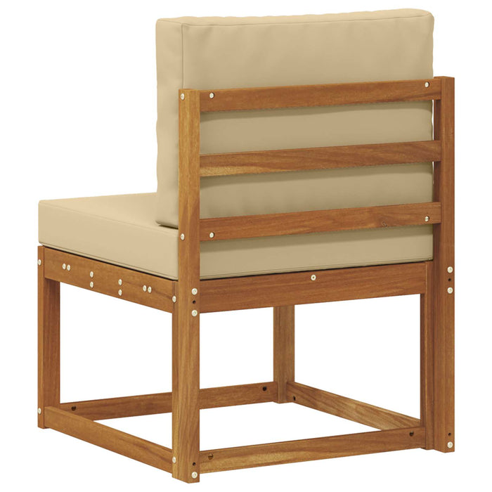 Canapea Medie pentru Exterior Lemn Solid de Acacia natural - WALTI WALTI
