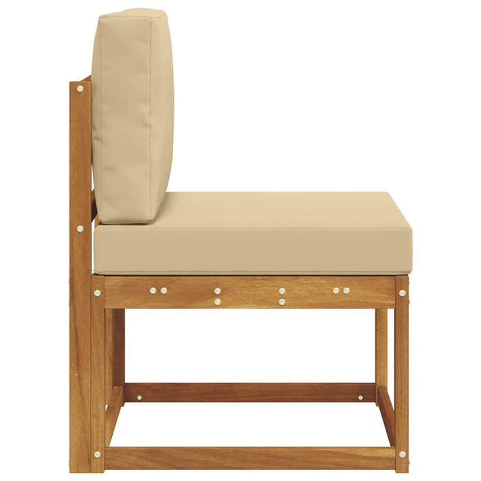 Canapea Medie pentru Exterior Lemn Solid de Acacia natural - WALTI WALTI