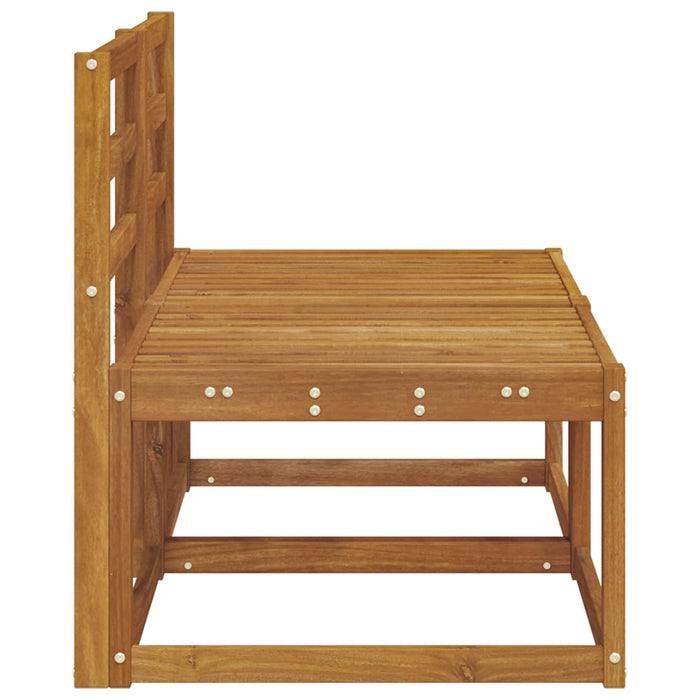 2 Bucată Canapea Medie pentru Exterior Lemn Solid de Acacia - WALTI WALTI