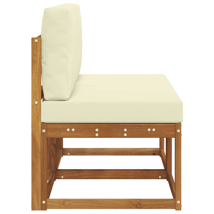 2 Bucată Canapea Medie pentru Exterior Lemn Solid de Acacia - WALTI WALTI