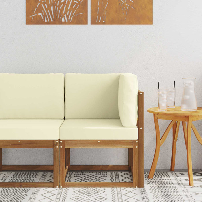 Sofa Colțar pentru Exterior Lemn Solid de Acacia natural - WALTI WALTI