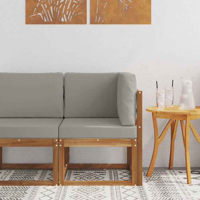 Sofa Colțar pentru Exterior Lemn Solid de Acacia natural - WALTI WALTI