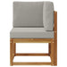 Sofa Colțar pentru Exterior Lemn Solid de Acacia natural - WALTI WALTI