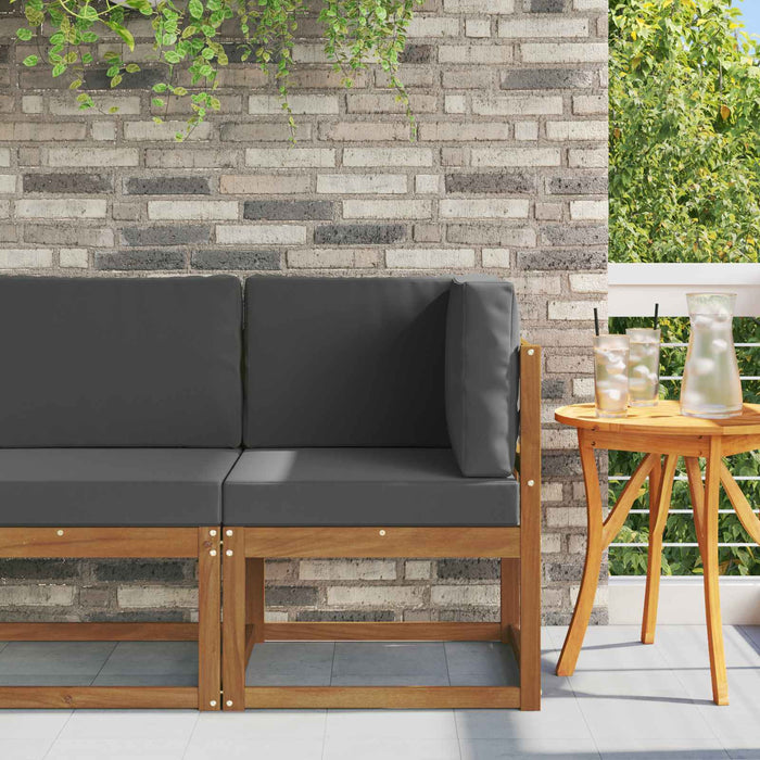 Sofa Colțar pentru Exterior Lemn Solid de Acacia natural - WALTI WALTI