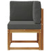 Sofa Colțar pentru Exterior Lemn Solid de Acacia natural - WALTI WALTI